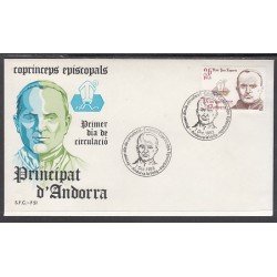 Andorra Española 175 1983 Copríncipes SPD Sobre Primer día Andorra Española 175 1983 Copríncipes SPD Sobre Primer día