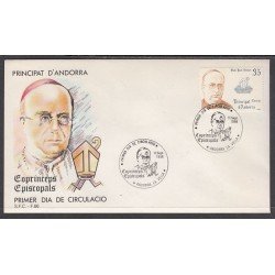 Andorra Española 193 1986 Copríncipes SPD Sobre Primer día Andorra Española 193 1986 Copríncipes SPD Sobre Primer día
