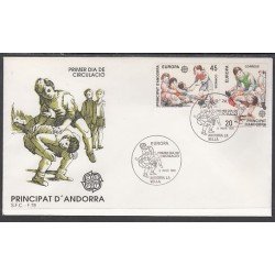 Andorra Española 213/14 1989 Europa SPD Sobre Primer día Andorra Española 213/14 1989 Europa SPD Sobre Primer día