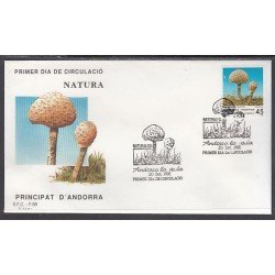 Andorra Española 227 1991 Naturaleza SPD Sobre Primer día Andorra Española 227 1991 Naturaleza SPD Sobre Primer día