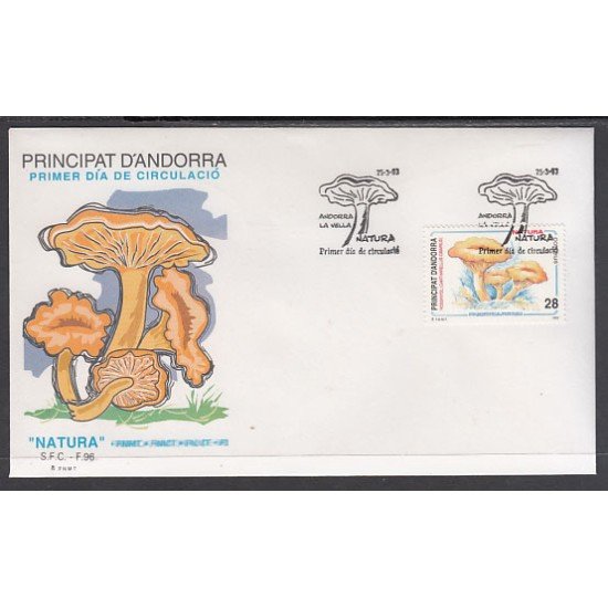 Andorra Española 235 1993  Naturaleza SPD Sobre Primer día