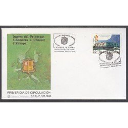 Andorra Española 250 1995 Ingreso en el Consejo de Europa SPD Sobre Primer día Andorra Española 250 1995 Ingreso en el Consejo de Europa SPD Sobre Primer día