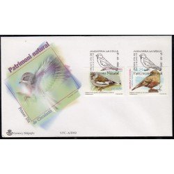 Andorra Española 292/93 2002 Naturaleza SPD Sobre Primer día Andorra Española 292/93 2002 Naturaleza SPD Sobre Primer día