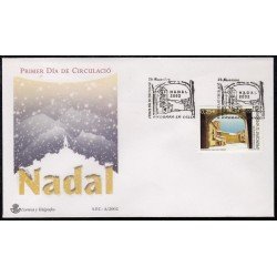 Andorra Española 300 2002 Navidad 2002 SPD Sobre Primer día Andorra Española 300 2002 Navidad 2002 SPD Sobre Primer día