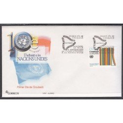Andorra Española 308 2003 X Aniversario ONU SPD Sobre Primer día Andorra Española 308 2003 X Aniversario ONU SPD Sobre Primer día