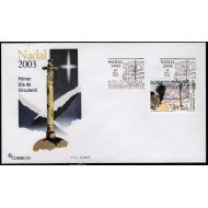 Andorra Española 311 2003 Navidad 2003 SPD Sobre Primer día