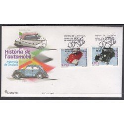 Andorra Española 319/20 2004 Historia del automóvil SPD Sobre Primer día Andorra Española 319/20 2004 Historia del automóvil SPD Sobre Primer día