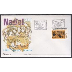 Andorra Española 333 2005 Navidad 05 SPD Sobre Primer día Andorra Española 333 2005 Navidad 05 SPD Sobre Primer día