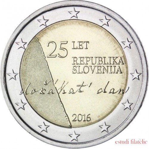 Eslovenia 2016 Moneda 2 € euros conmemorativos 25 Av. Independencia   