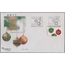 Andorra Española 390 2011 Carambola de Navidad SPD Sobre Primer día Andorra Española 390 2011 Carambola de Navidad SPD Sobre Primer día