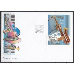 Andorra Española 404 HB 2013 Jazz Hivern Andorra SPD Sobre Primer día Andorra Española 404 HB 2013 Jazz Hivern Andorra SPD Sobre Primer día