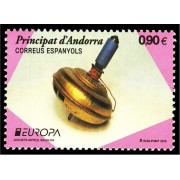 Andorra Española 430 2015 Europa juguetes Baldufa peonza MNH Andorra Española 430 2015 Europa juguetes Baldufa peonza MNH