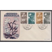 Guinea Española 358/61 1956 Pro indígenas Flora SPD Sobre Primer Día