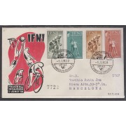 Ifni 145/48  1958 Pro infancia Baloncesto Ciclismo Sport SPD Sobre Primer Día