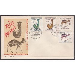 RIO MUNI 72/75  1966  Día del Sello Fauna SPD Sobres Primer Día