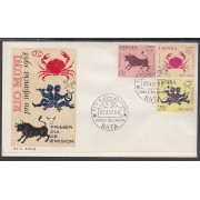 RIO MUNI 83/85  1968  Signos del Zodiaco Zodiac  Fauna SPD Sobres Primer Día