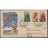 SAHARA 139/41  1957  Pro infancia Fauna (águila) Eagle SPD Sobre Primer día