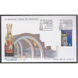 Andorra Española 427 2015 Románico Virgen Meritxell, SPD Sobre Primer día Andorra Española 427 2015 Románico Virgen Meritxell, SPD Sobre Primer día
