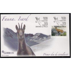 Andorra Española 428 2015 Fauna pirenaica Rebeco , SPD Sobre Primer día Andorra Española 428 2015 Fauna pirenaica Rebeco , SPD Sobre Primer día