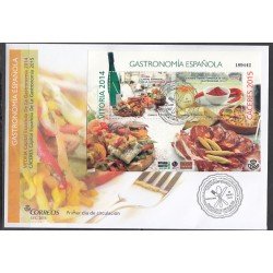 España Spain 4942 2015 Capital Española de Gastronomía SPD Sobre Primer Día España Spain 4942 2015 Capital Española de Gastronomía SPD Sobre Primer Día