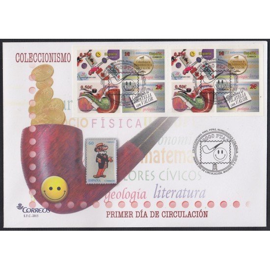 España Spain 4943/46 2015 Coleccionismo Carné 8 Sellos SPD Sobre Primer Día España Spain 4943/46 2015 Coleccionismo Carné 8 Sellos SPD Sobre Primer Día