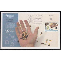 España Spain 4974 2015 Programa Mundial de Alimentos SPD Sobre Primer Día España Spain 4974 2015 Programa Mundial de Alimentos SPD Sobre Primer Día