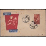 España Spain 1325 1960 Navidad Christmas SPD Sobre Primer Día