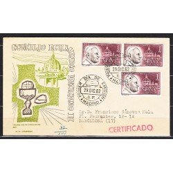 España Spain 1480 1962 Concilio Ecunémico Vaticano II SPD Sobre Primer Día España Spain 1480 1962 Concilio Ecunémico Vaticano II SPD Sobre Primer Día