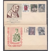 España Spain 1521/25 1963 LXXV Anv. de la coronación de Nuestra Señora de la Merced SPD Sobres Primer Día