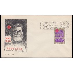 España Spain 1534 1963 Centenario de la Cruz Roja Internacional SPD Sobre Primer Día España Spain 1534 1963 Centenario de la Cruz Roja Internacional SPD Sobre Primer Día