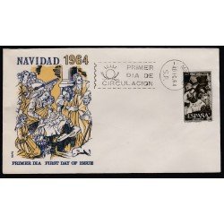 España Spain 1535 1963 Navidad SPD Sobre Primer Día España Spain 1535 1963 Navidad SPD Sobre Primer Día