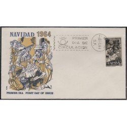 España Spain 1630 1964 Navidad SPD Sobres Primer Día España Spain 1630 1964 Navidad SPD Sobres Primer Día