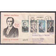 España Spain 1653/56 1965 Personajes españoles SPD Sobres Primer Día