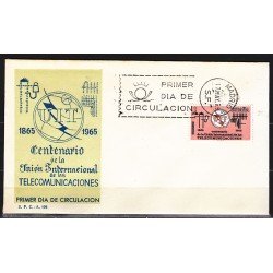 España Spain 1670 1965 Centenario de la Unión Internacional de las Telecomunicaciones SPD Sobre Primer Día España Spain 1670 1965 Centenario de la Unión Internacional de las Telecomunicaciones SPD Sobre Primer Día