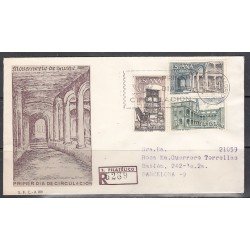 España Spain 1686/88 1965 Monasterio de Yuste SPD Sobre Primer Día