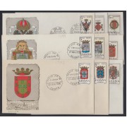 España Spain 1696/04 1966 Escudos de las capitales de provincias españolas y de España SPD Sobres Primer Día