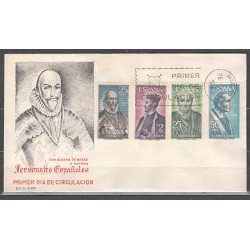 España Spain 1705/08 1966 Personajes Españoles SPD Sobre Primer Día