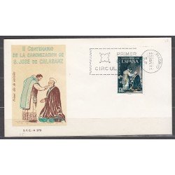 España Spain 1837 1967 II Centenario San José de Calasanz SPD Sobre Primer Día