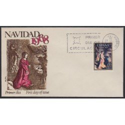 España Spain 1897 1968 Navidad SPD Sobre Primer Día