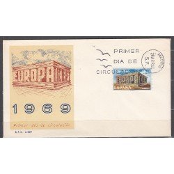 España Spain 1921 1969 Europa-CEPT SPD Sobre Primer Día