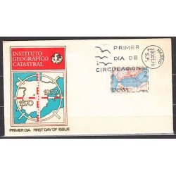 España Spain 2001 Centenario del Instituto Geográfico y Catastral Año 1970 SPD Sobre Primer Día España Spain 2001 Centenario del Instituto Geográfico y Catastral Año 1970 SPD Sobre Primer Día
