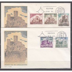España Spain 2093/97 1972 Castillos de España SPD Sobre Primer Día España Spain 2093/97 1972 Castillos de España SPD Sobre Primer Día