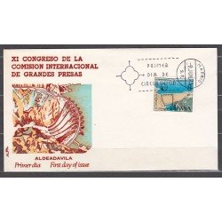 España Spain 2128 1973 XI Congreso de la Comisión Internacional de Grandes Presas Año, SPD Sobre Primer Día España Spain 2128 1973 XI Congreso de la Comisión Internacional de Grandes Presas Año, SPD Sobre Primer Día