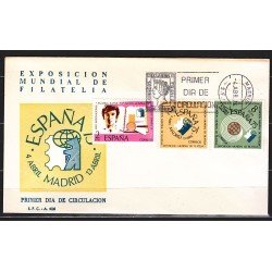 España Spain 2174/76 1974 Expo Mundial de Filatelia España 75 y Año Internacional de la Filatelia Juvenil SPD Sobre Primer Día España Spain 2174/76 1974 Expo Mundial de Filatelia España 75 y Año Internacional de la Filatelia Juvenil SPD Sobre Primer Día
