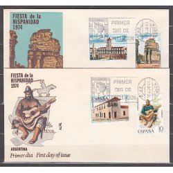 España Spain 2213/16 Hispanidad Argentina Año 1974 SPD Sobre Primer Día España Spain 2213/16 Hispanidad Argentina Año 1974 SPD Sobre Primer Día
