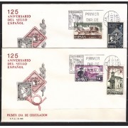 España Spain 2232/35 1975 125 Aniversario del Sello Español SPD Sobre Primer Día