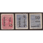 Ecuador 540/42 1952 Servicio consular Usados