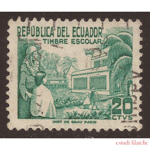 Ecuador 554 1952 Sello escolar Usado