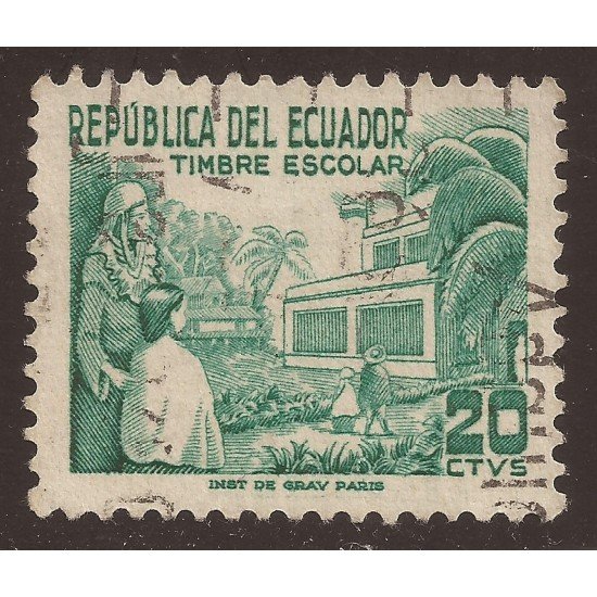 Ecuador 554 1952 Sello escolar Usado Ecuador 554 1952 Sello escolar Usado