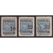 Ecuador 555/57 1952 Servicio Consular Usados